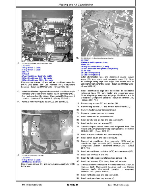 Hitachi Zaxis 180LC-6N (PIN from 1FFDBQ70_ _F540001) Crawler Excavators Repair Manual (TM14002X19) Hitachi Zaxis 180LC-6N (PIN from 1FFDBQ70_ _F540001) Crawler Excavators Repair Manual (TM14002X19)