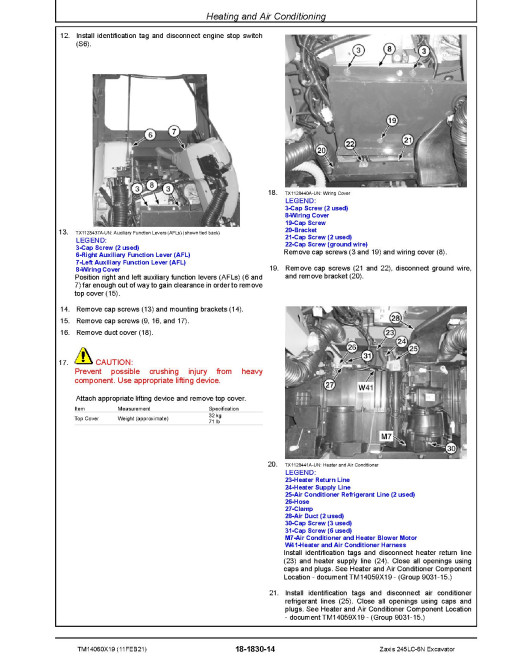 Hitachi Zaxis 245LC-6N (PIN from HCMDFD60_ _0700001) Crawler Excavators Repair Manual (TM14060X19) Hitachi Zaxis 245LC-6N (PIN from HCMDFD60_ _0700001) Crawler Excavators Repair Manual (TM14060X19)
