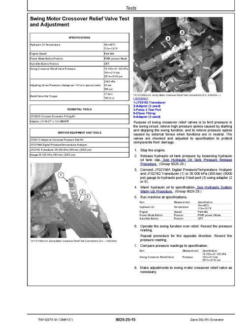 Hitachi Zaxis 30U-5N (PIN: HCMADQ60_ _0265001-) Compact Excavators Operation and Test Manual (TM14237X19) Hitachi Zaxis 30U-5N (PIN: HCMADQ60_ _0265001-) Compact Excavators Operation and Test Manual (TM14237X19)