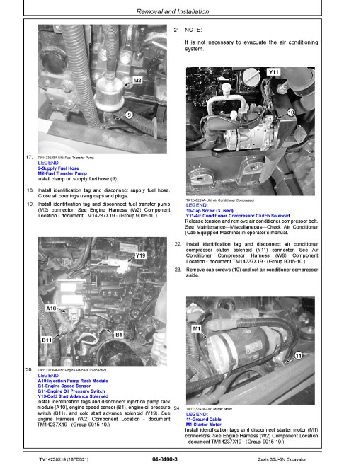 Hitachi Zaxis 30U-5N (PIN: HCMADQ60_ _0265001-) Compact Excavators Repair Manual (TM14238X19) Hitachi Zaxis 30U-5N (PIN: HCMADQ60_ _0265001-) Compact Excavators Repair Manual (TM14238X19)