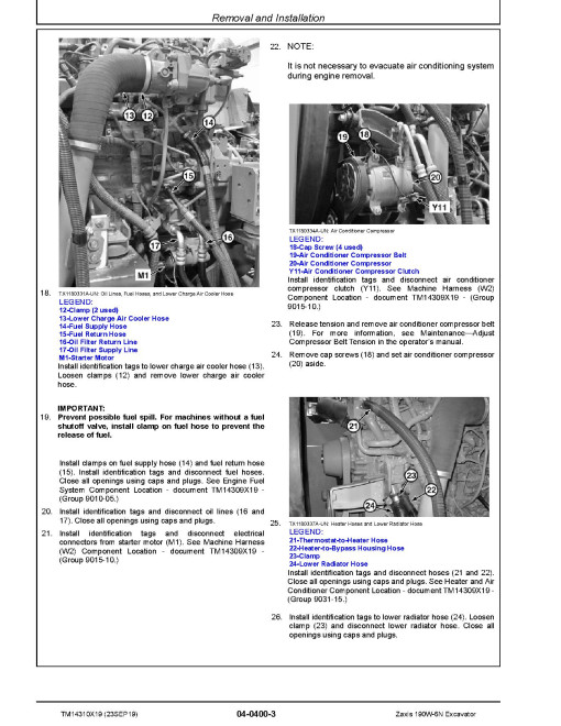 Hitachi Zaxis 190W-6N (PIN from HCMLBH60_ _0005001) Wheeled Excavators Repair Manual (TM14310X19) Hitachi Zaxis 190W-6N (PIN from HCMLBH60_ _0005001) Wheeled Excavators Repair Manual (TM14310X19)