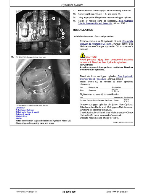 Hitachi Zaxis 190W-6N (PIN from HCMLBH60_ _0005001) Wheeled Excavators Repair Manual (TM14310X19) Hitachi Zaxis 190W-6N (PIN from HCMLBH60_ _0005001) Wheeled Excavators Repair Manual (TM14310X19)