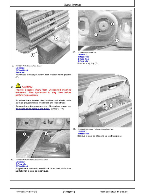 Hitachi Zaxis 350LC-5A (PIN from 1F9DDKG1_ _D070001) Crawler Excavators Repair Manual (TM14380X19) Hitachi Zaxis 350LC-5A (PIN from 1F9DDKG1_ _D070001) Crawler Excavators Repair Manual (TM14380X19)