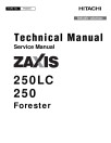 Hitachi Zaxis 250 and 250LC Foresters Service Manual (TM2045)