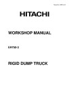 Hitachi EH750-3 Rigid Dump Truck set of Service Manuals