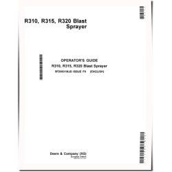 R310, R315 and R320 Trailed Blast Sprayer (Europe) Operators Manual (5FD0031MJD)