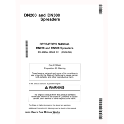 DN200 and DN300 Dry Fertilizer Spreaders Operators Manual (5NL309744)