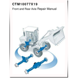 Front and Rear Drive Axles Component Technical Manual (CTM10077X19)