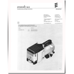 Hydronic 10, 4, 5, M and MII Coolant Heaters Component Technical Manual (CTM10090X19)