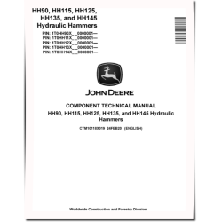 HH115, HH125, HH135, HH145 and HH90 Hydraulic Hammers Technical Manual (CTM10118X019)