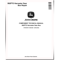 592PTO Harvester Gear Box Component Repair Technical Manual (CTM103819)