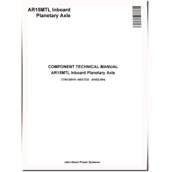 AR15MTL Inboard Panetary Axles Component Technical Manual (CTM128919)