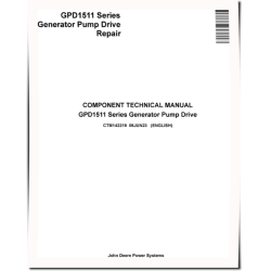 GPD1511 Generator Pump Drives Component Technical Manual (CTM142219)
