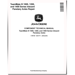TeamMate III 1000, 1200 and 1400 Series Inboard Panetary Axles Component Technical Manual (CTM150)