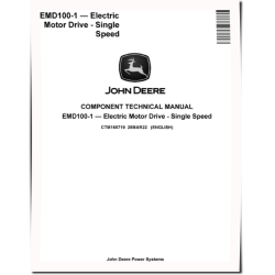 EMD100-1 Single Speed Electric Motor Drive Component Technical Manual (CTM165719)