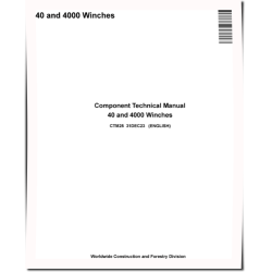 40 and 4000 Winches Component Technical Manual (CTM25)