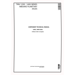 TeamMate IV 1200 and 1400 Inboard Panetary Axles Component Technical Manual (CTM442)