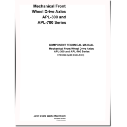 APL-315, APL-315N, APL-325, APL-325N, APL-345, APL-350 and APL-735 Axles Component Technical Manual (CTM4422)