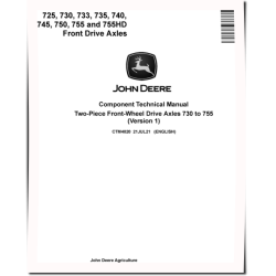 725, 730, 733, 735, 740, 745, 750, 755 and 755HD Axles Component Technical Manual (CTM4820)