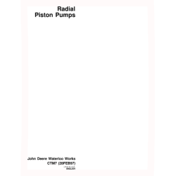 1000 Series, 2000 Series and 3000 Series Radial Piston Pumps Component Technical Manual (CTM7)