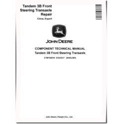 Tandem 3B Front Steering Transaxles Component Technical Manual (CTM703619)
