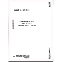 W330 Combines (SN: up to 700948) (Europe) Operators Manual (OM5SR14436)