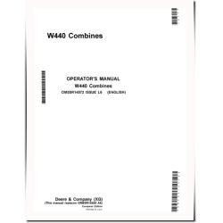 W440 Combines (SN: up to 700948) (Europe) Operators Manual (OM5SR14572)