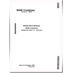 W440 Combines (SN: from 700949) (Europe) Operators Manual (OM5SR15426)