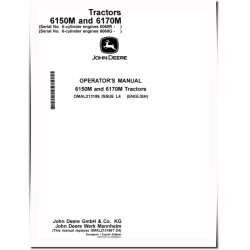 6150M and 6170M Tractors (Export, w. European Configuration) Operators Manual (OMAL213186)