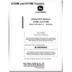 6150M and 6170M Tractors (North America) Operators Manual (OMAL213190)