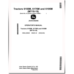 6155M, 6175M and 6195M Tractors (MY2018 - 2019, Europe) Operators Manual (OMAL226049)