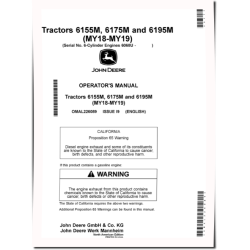 6155M, 6175M and 6195M Tractors (MY2018 - 2019, N.America) Operators Manual (OMAL226089)