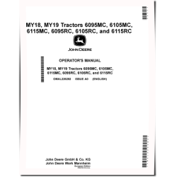 6095MC, 6095RC, 6105MC, 6105RC, 6115MC and 6115RC Tractors (MY2018-2019, Europe) Operators Manual (OMAL226282)