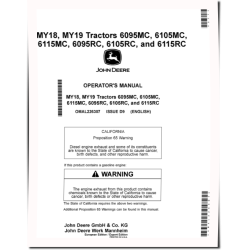 6095MC, 6095RC, 6105MC, 6105RC, 6115MC, 6115RC Tractors (MY2018-2019, Export w.EU config.) Operators Manual (OMAL226307)