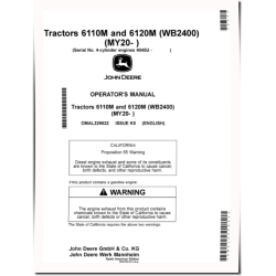 6110M and 6120M Tractors (from MY2020, North America) Operators Manual (OMAL229622)