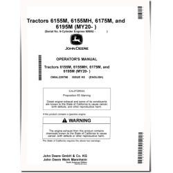 6155M, 6155MH, 6175M and 6195M Tractors (from MY2020, N.America) Operators Manual (OMAL229766)