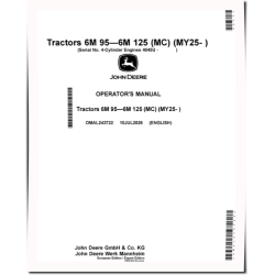 6M 105, 6M 115, 6M 125 and 6M 95 (MC frame) Tractors (from MY2025, EU Export) Operators Manual (OMAL243722)