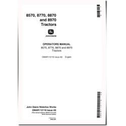 8570, 8770, 8870 and 8970 4WD Articulated Tractors (North America) Operators Manual (OMAR112116)
