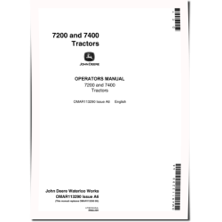 7200 and 7400 Tractors (North America) Operators Manual (OMAR113290)