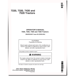 7220, 7320, 7420 and 7520 Tractors (North America) Operators Manual (OMAR224647)