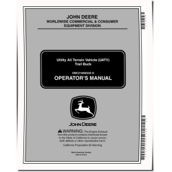 Trail Buck 500, 650, 650 Ex and 650 Ext Utility All Terrain Vehicle UATV (North America) Operators Manual (OMC219000326)