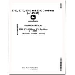 S760, S770, S780 and S790 STS Combines (SN: up to 140099) (South America) Operators Manual (OMCQ100258)