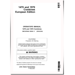 1470 and 1570 Combines (Europe) Operators Manual (OMCQ76042)