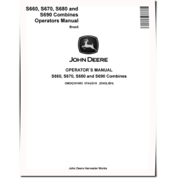 S660, S670, S680 and S690 Combines (Brazilia) Operators Manual (OMDQ101653)
