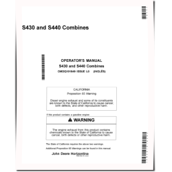 S430 and S440 Combines Operators Manual (OMDQ101849)