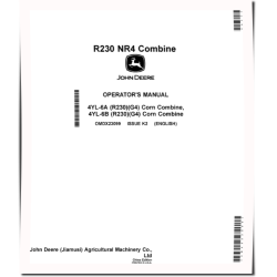 4YL-6A, 4YL-6B (R230) Corn Combines (China) Operators Manual (OMDX23099)