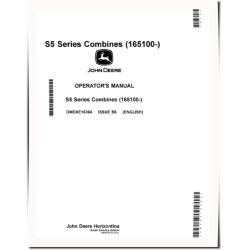 S5 500 Combines (SN: from 165100) (South America) Operators Manual (OMDXE16394)
