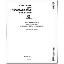 2280 Self-Propelled Windrowers (SN: up to 380000) Operators Manual (OME59900)