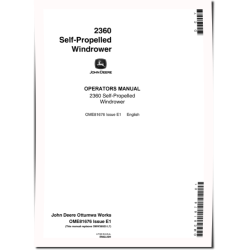 2360 Self-Propelled Windrowers Operators Manual (OME81676)