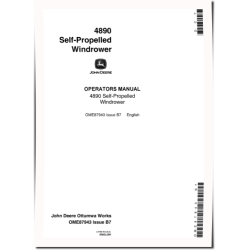 4890 Self-Propelled Windrowers (SN: up to 120000) Operators Manual (OME87943)